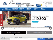 Tablet Screenshot of hyundaiofgainesville.com